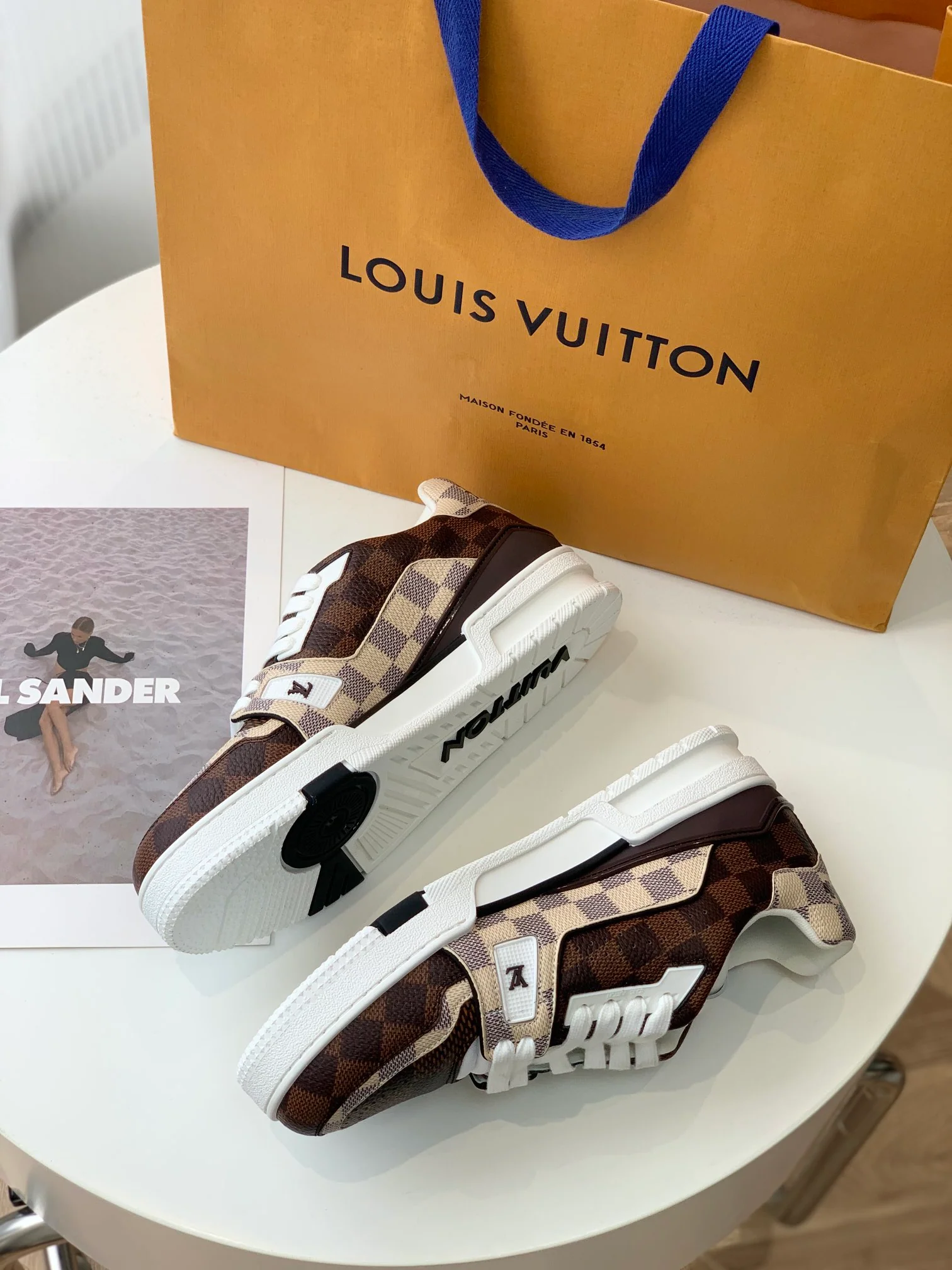 Кроссовки LV Trainer Series - Унисекс - Узор Damier