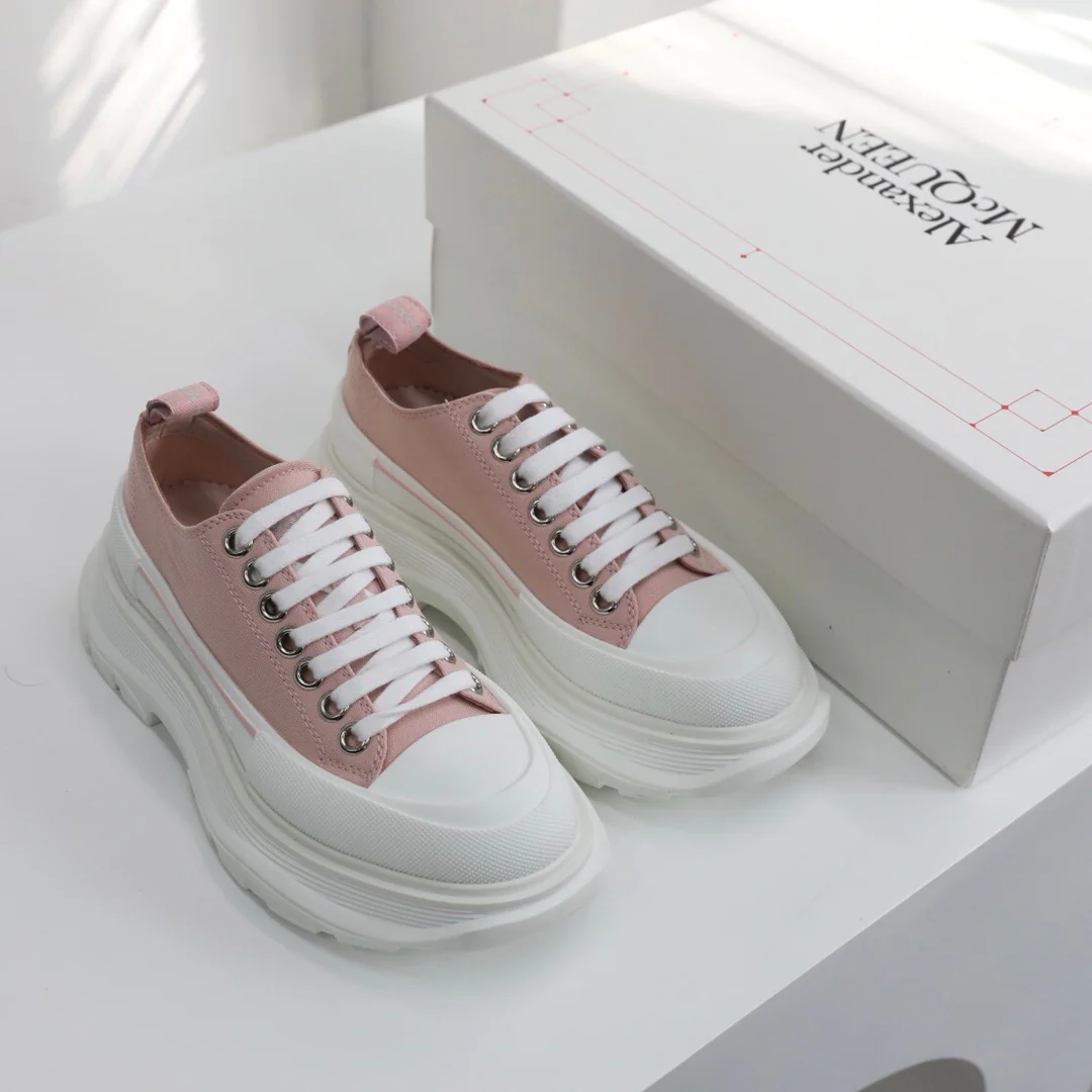 Кед на платформе McQueen - унисекс - розовый