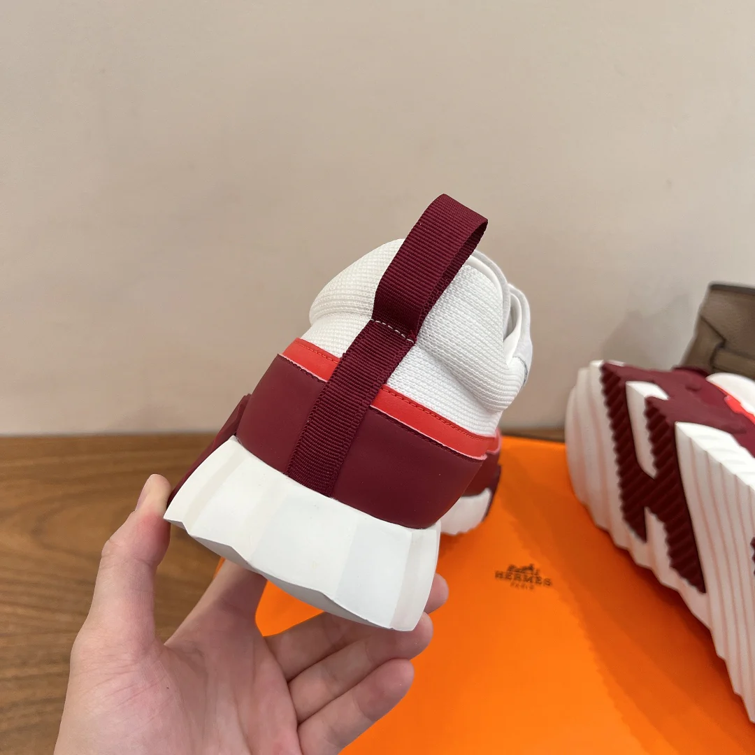 Повседневные туфли Hermes 2024 - красные