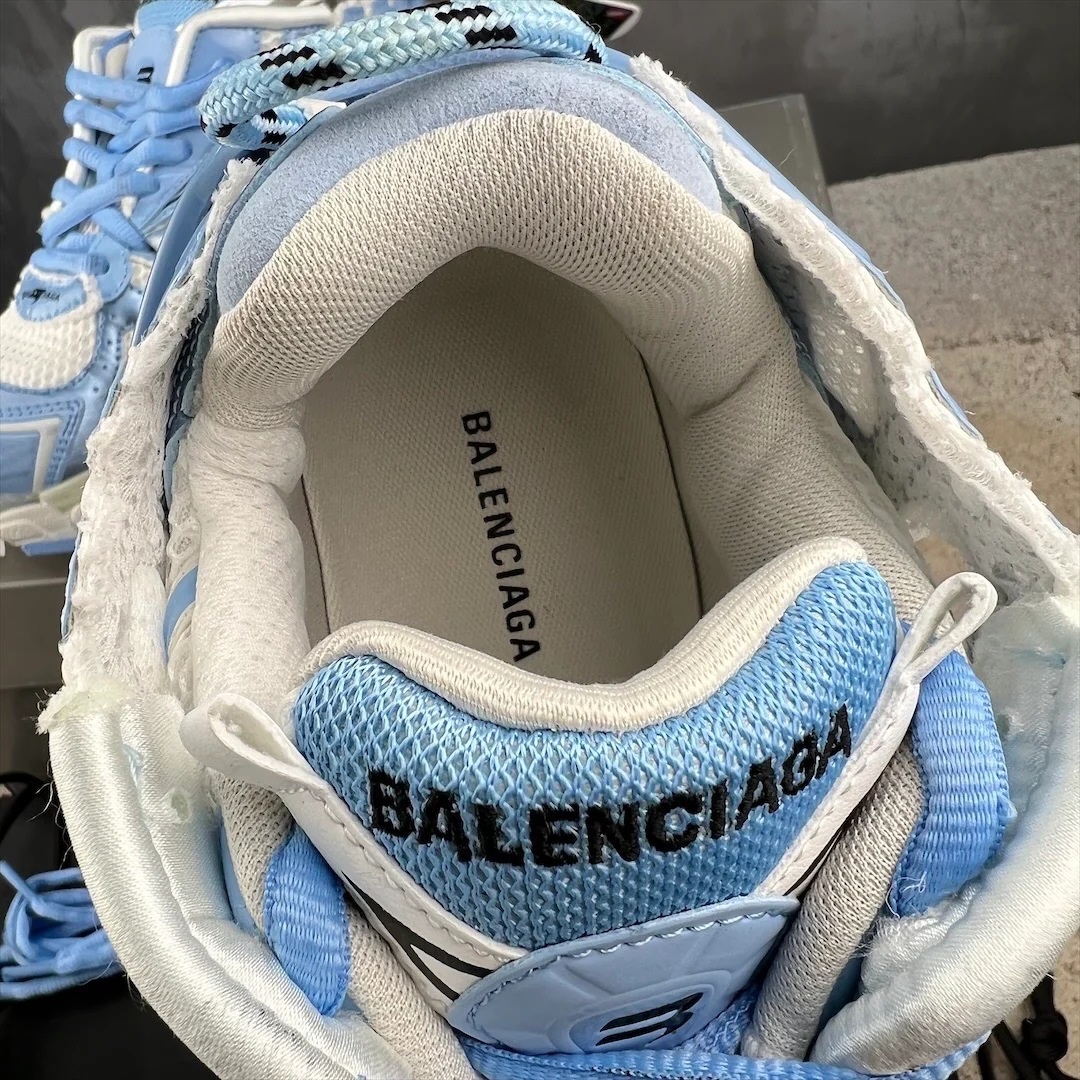 Кроссовки Balenciaga Runner - унисекс - бело-синие