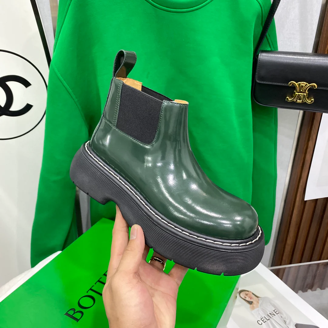 BV - Ботинки на каблуке - Зеленые