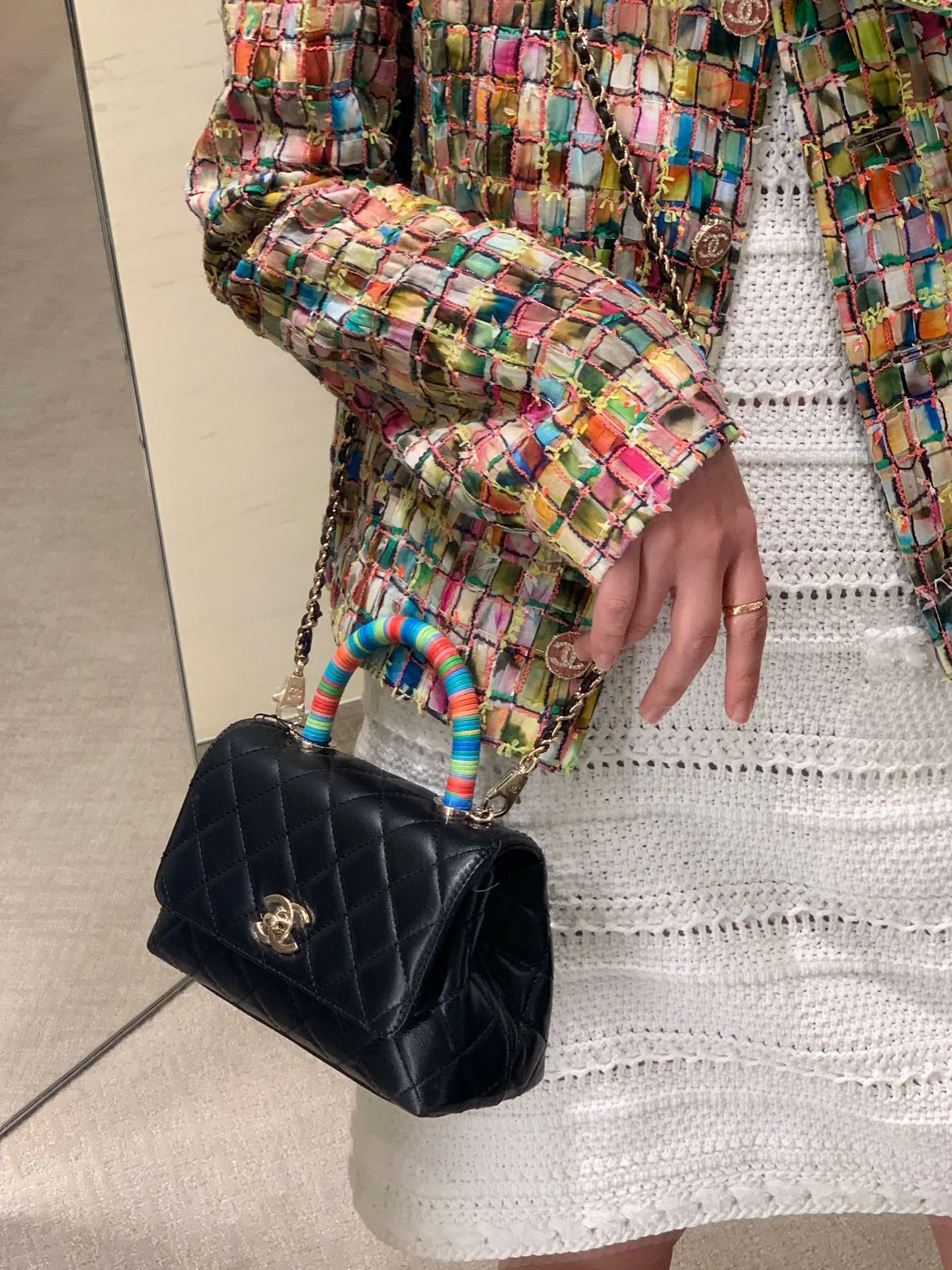 Мини-сумочка Chanel Coco Handle Rainbow