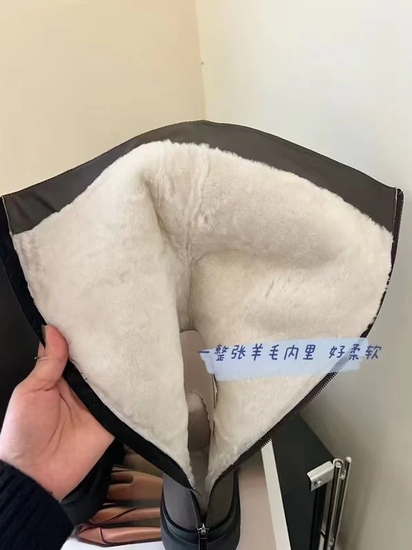 Chanel - Шерстяные сапоги для верховой езды - Коричневые