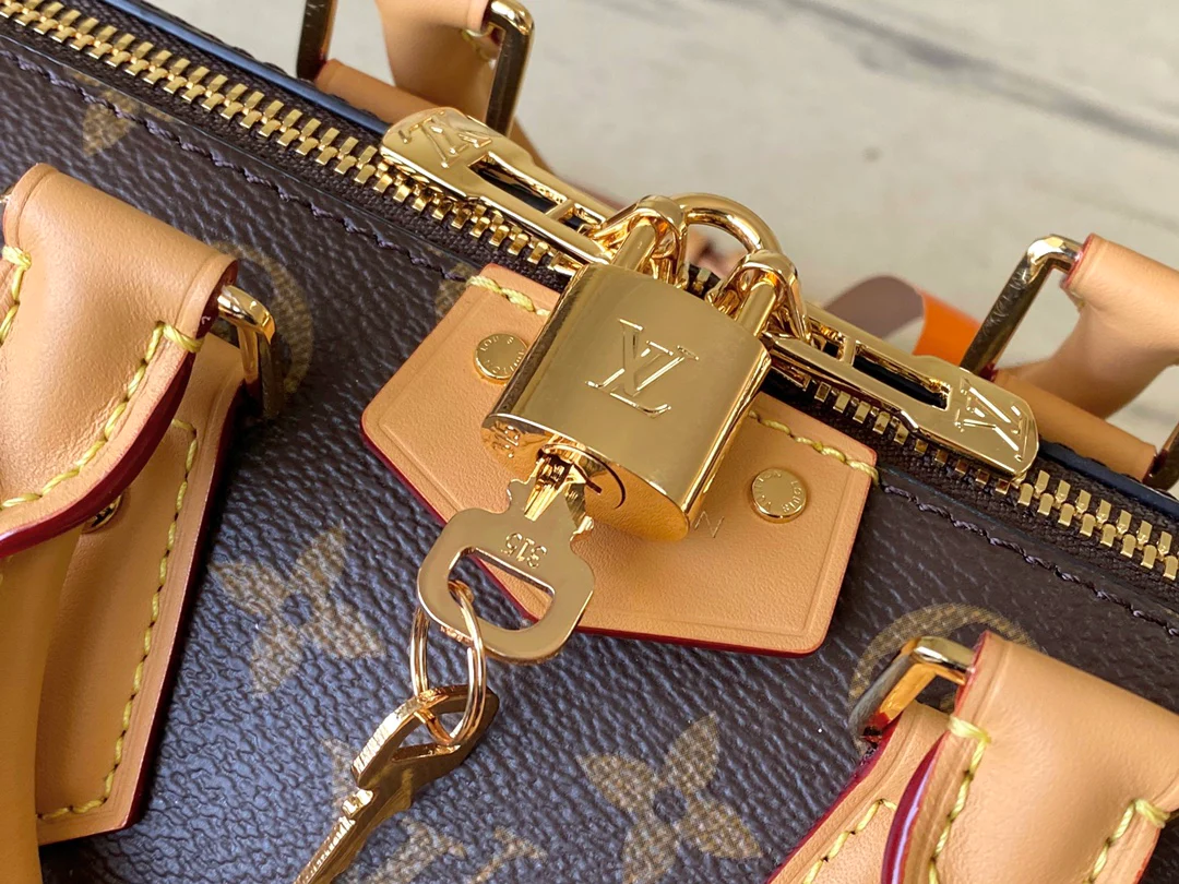 LV-m13146-speedy-trunk handbag-yellow