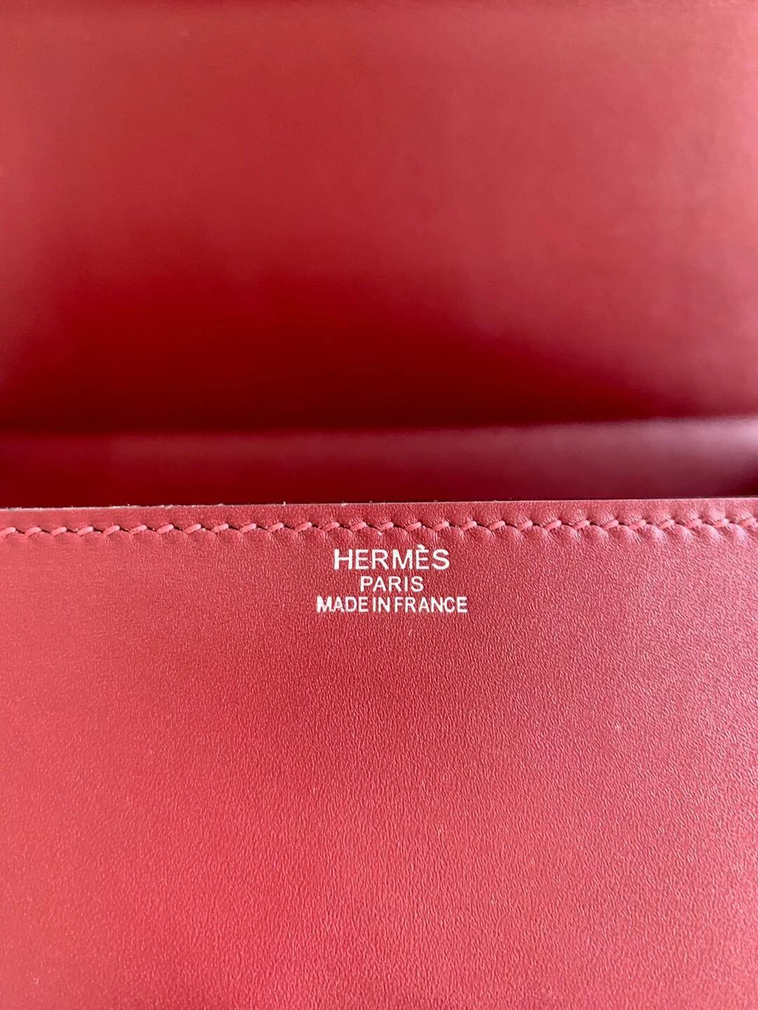 Hermes Cinhetic 24 Villanry B5 Gem Red with Silver Kuckle