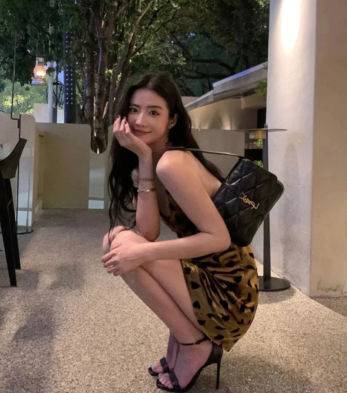 Сумка через плечо YSL-le-57 - черная