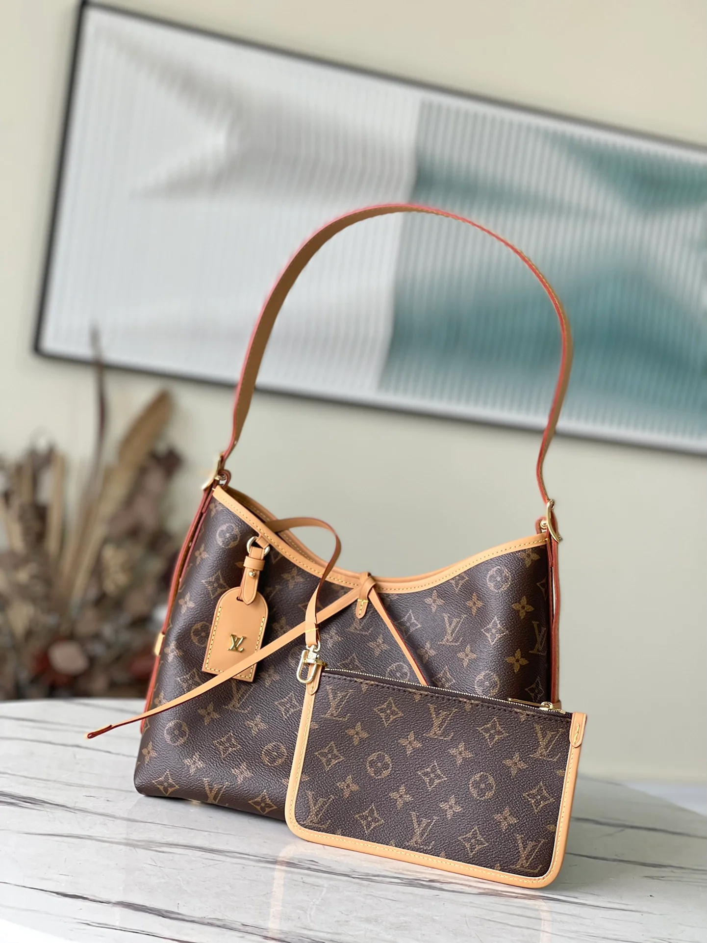 m46203-LV-Monogram-Vintage-Zipper Handbag