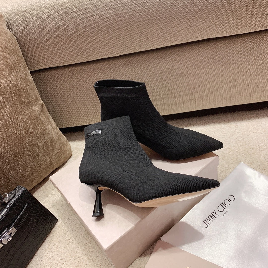 Ботинки-носки Jimmy с острым носком и эластичным носком - 6-5 см