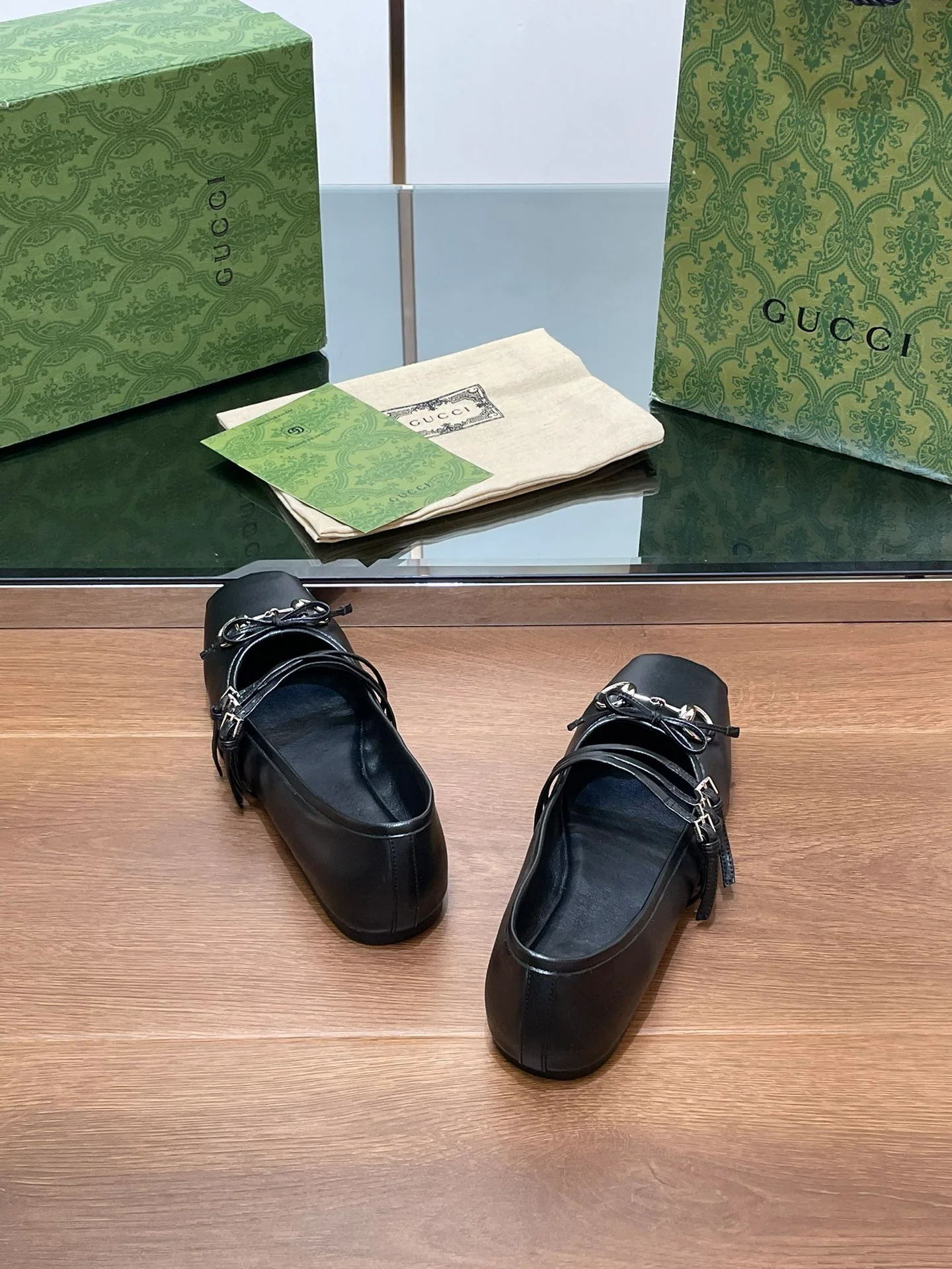 Балетки Gucci 2024 - черные