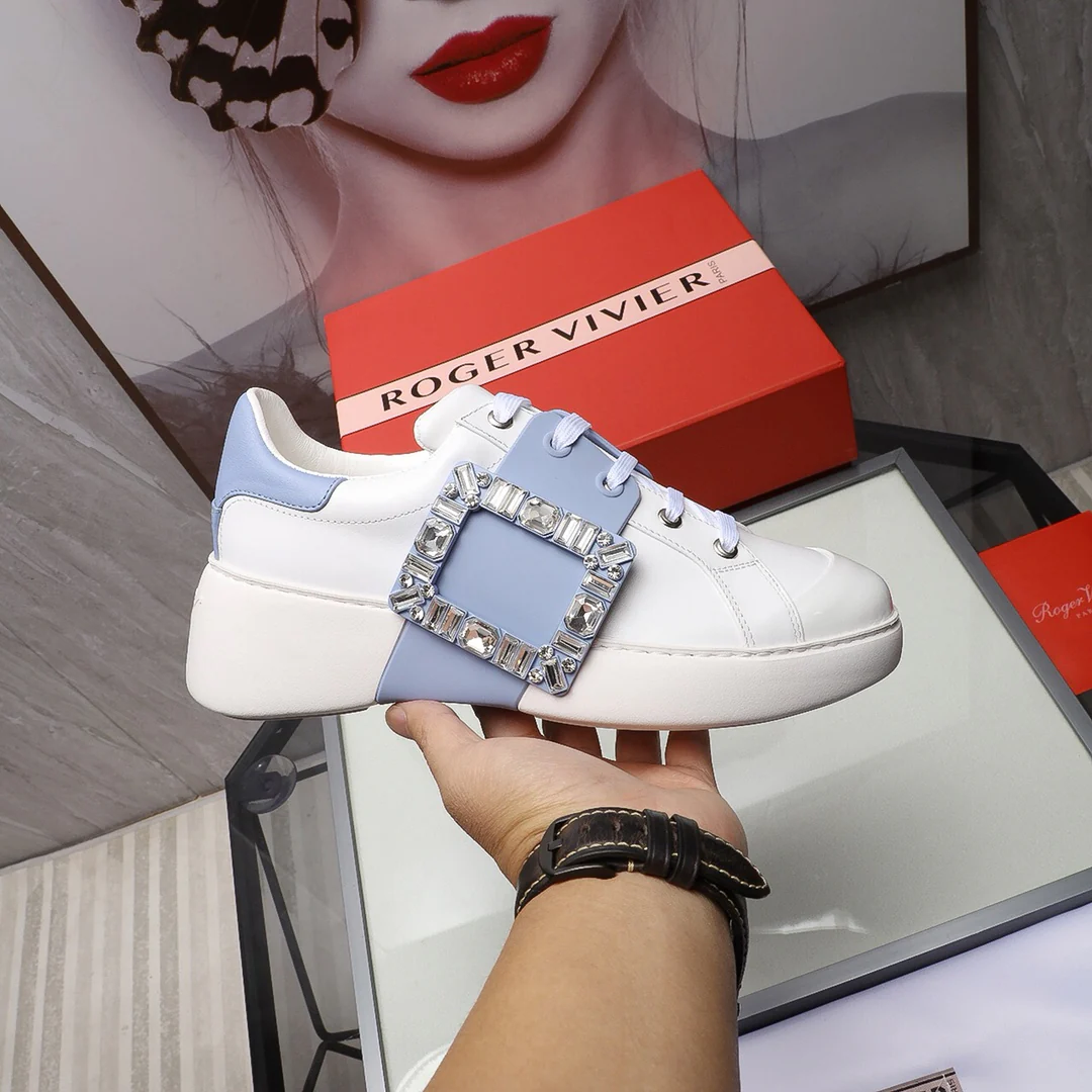 Кроссовки RV весна 2022, белые - синие