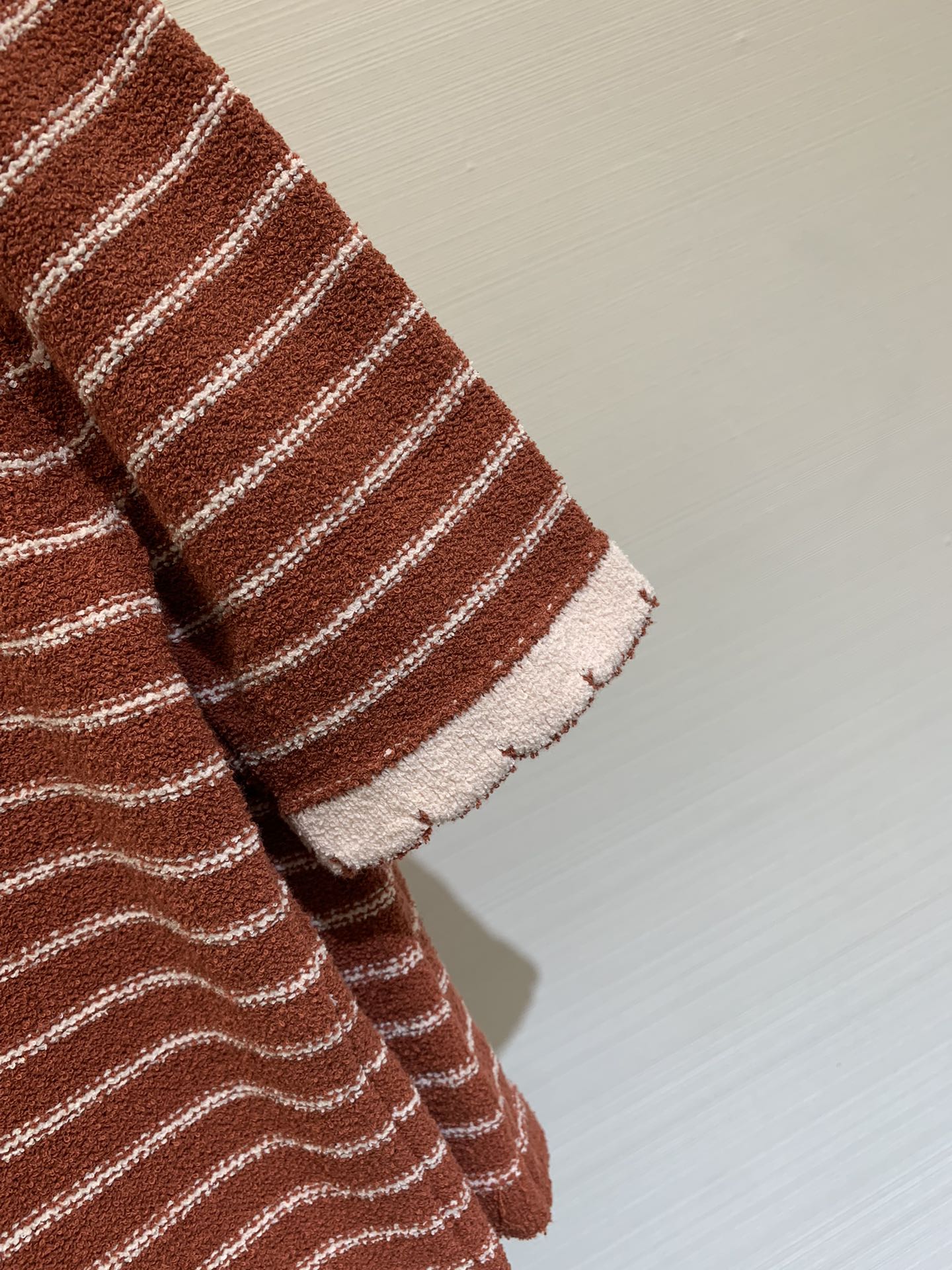Miu Miu - 2404 - Новинка сезона Весна/Лето - Вязаный комплект в полоску - Коричневый