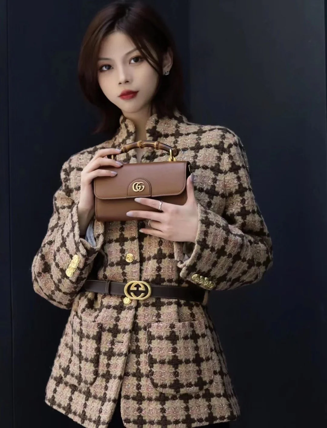 Сумка Gucci Retro с бамбуковой цепочкой - Большая - 2 шт.