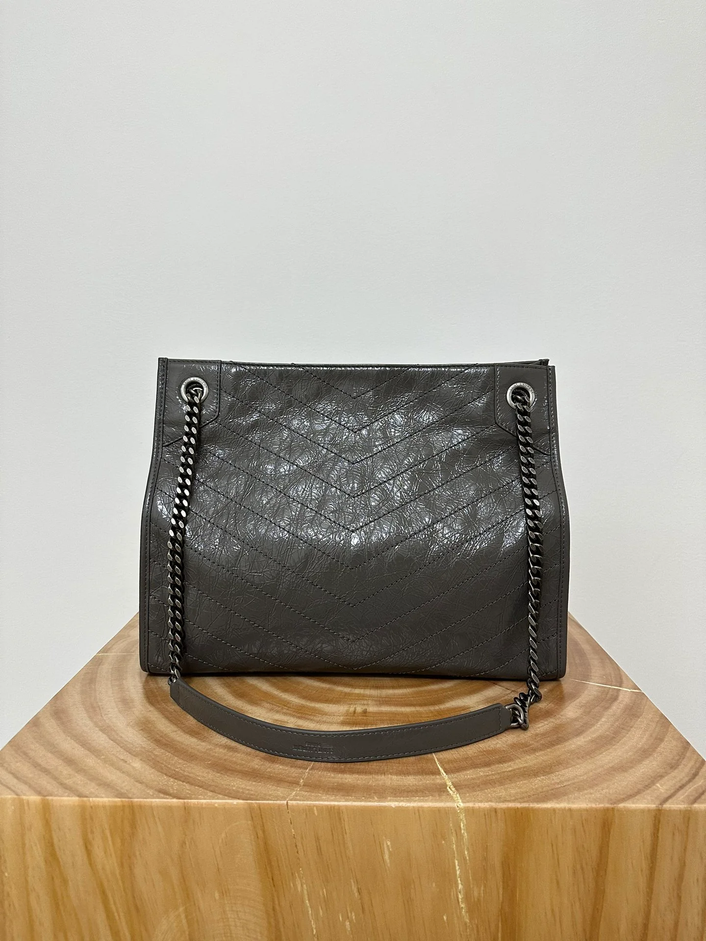 Сумка-шоппер YSL Niki - серая