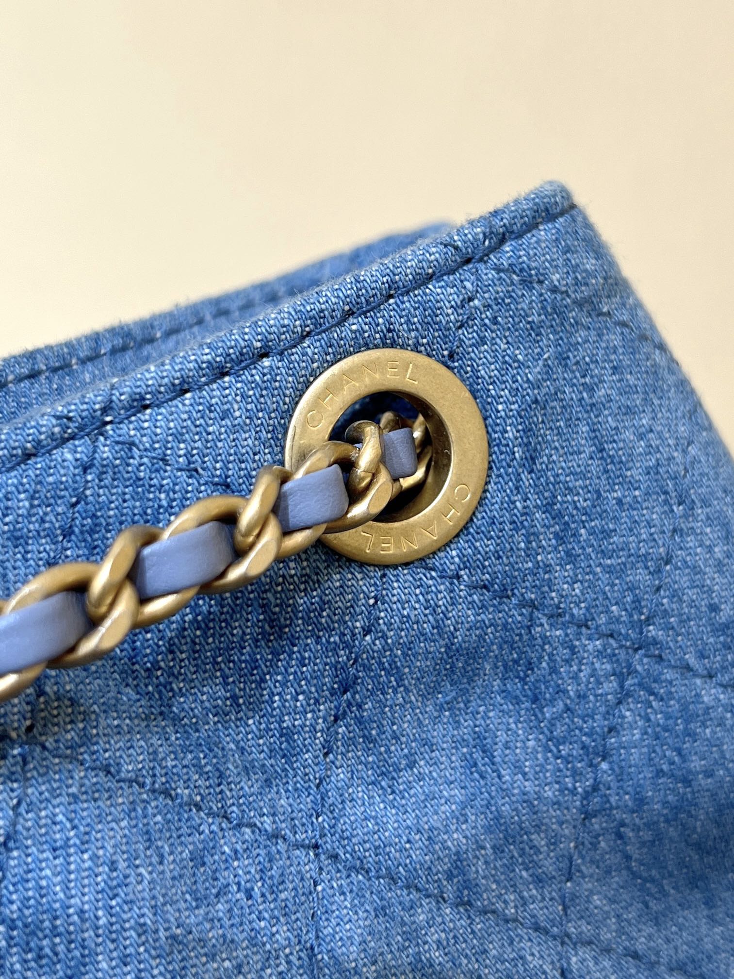 Рюкзак Chanel с двумя карманами - синий