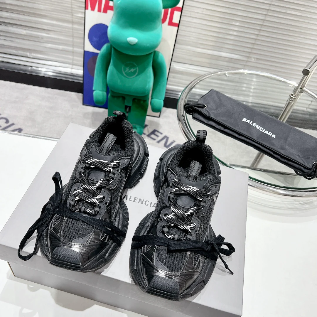 Кроссовки Balenciaga Mesh - Парные - Черные