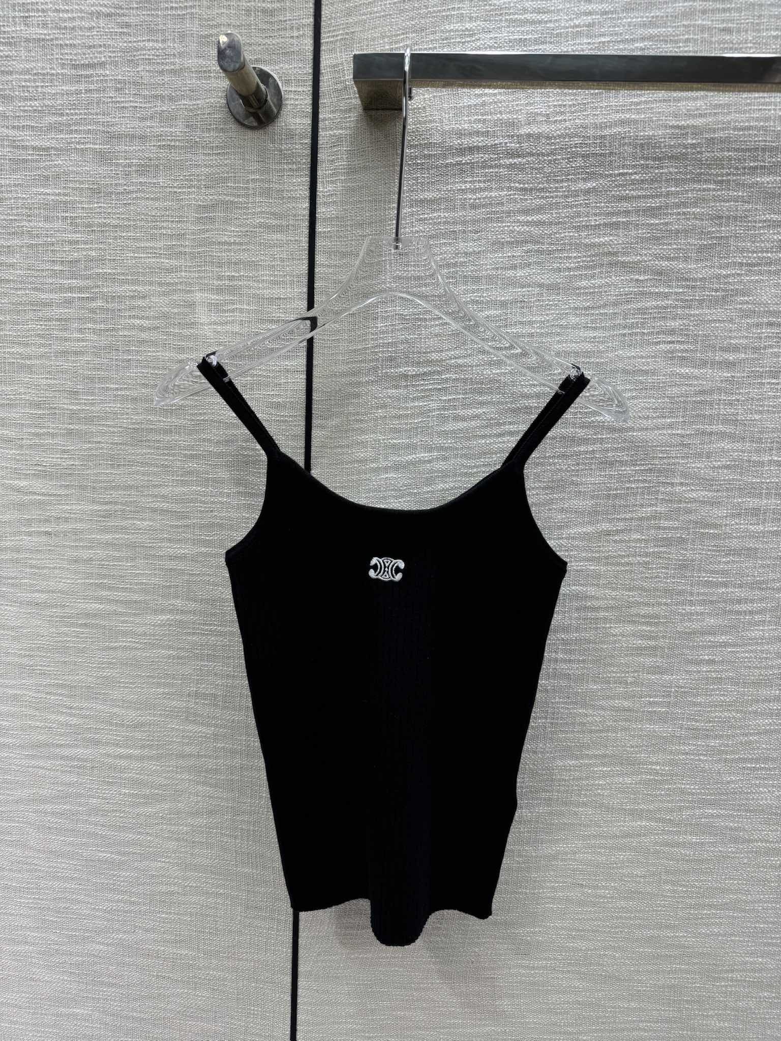 Вязаный жилет Celine-2403, черный