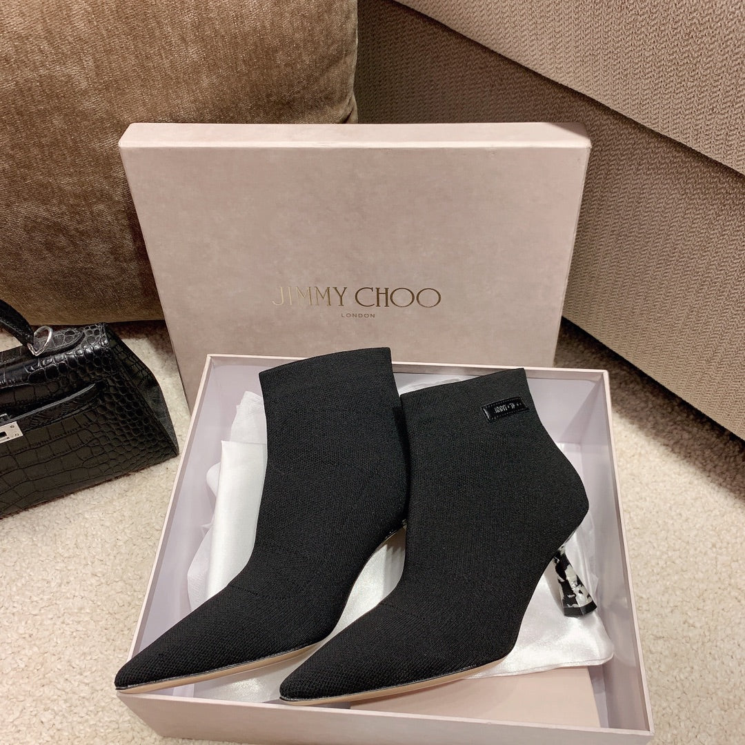 Новинка сезона осень/зима 2022 от Jimmy - Ботильоны на шпильке - Черные - 3