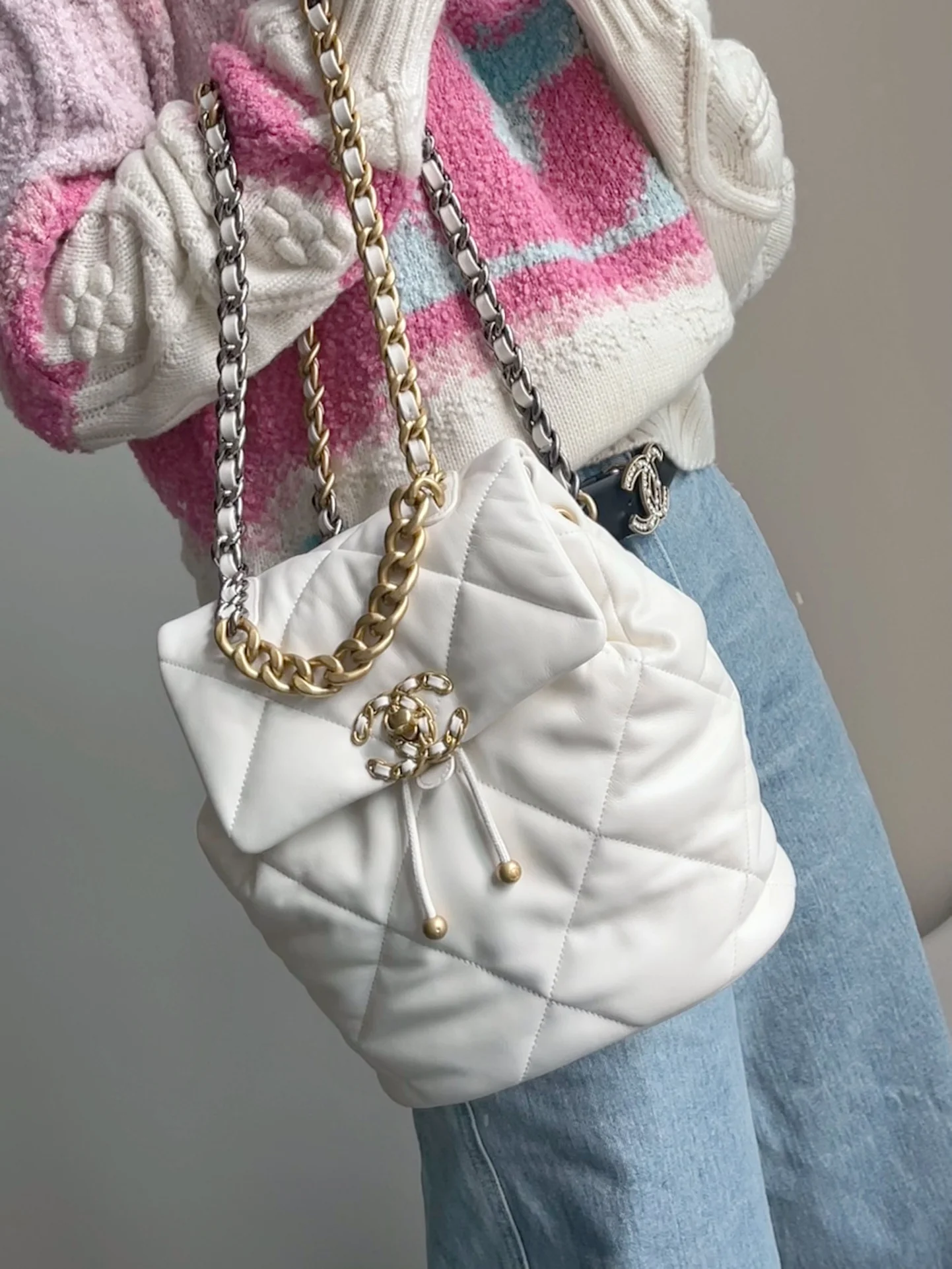 Рюкзак Chanel 24c - белый