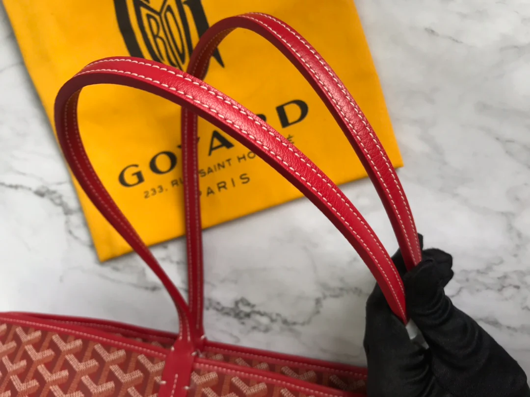 Большая сумка-тоут Goyard на молнии - красная