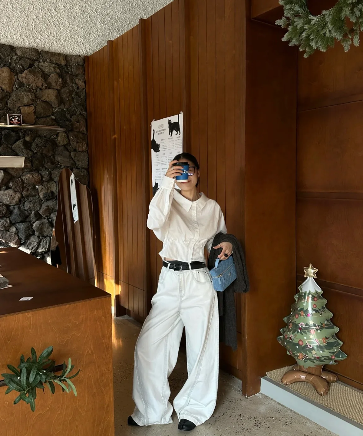 Сумка-органайзер Chanel-LP Denim Bento Bag - светло-голубая