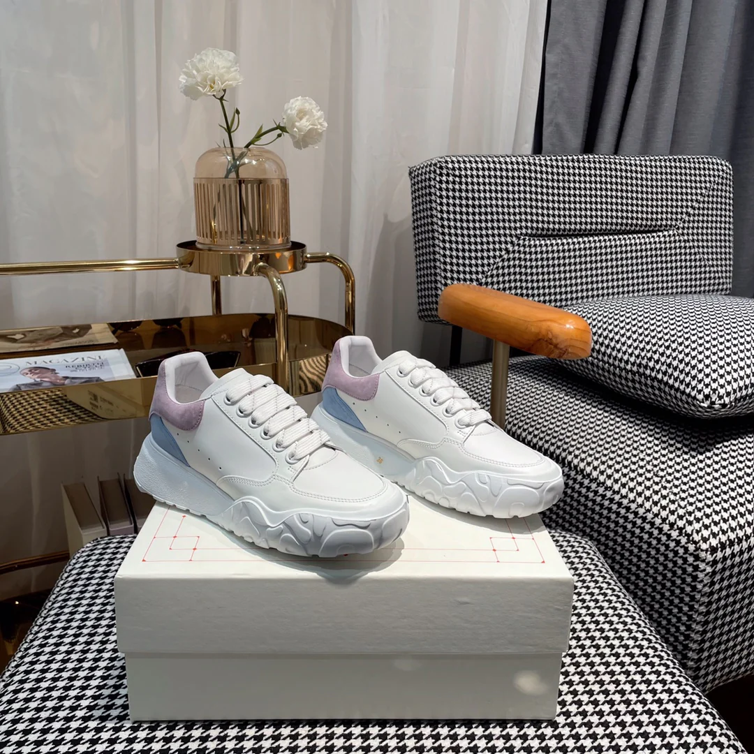 McQueen - Новые кроссовки - Розово-фиолетовая задняя часть