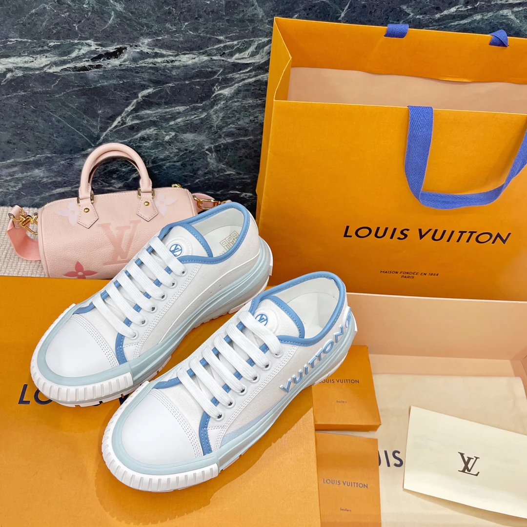Серия LV-Squad - Кроссовки - Бело-синие - 1
