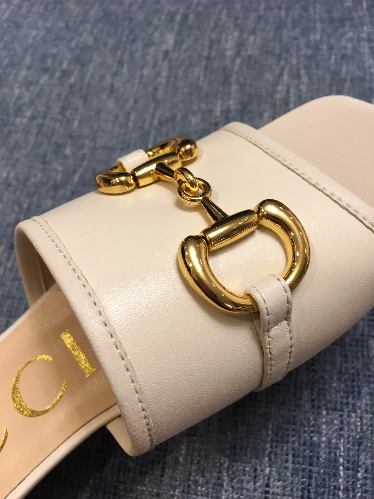 Gucci - Металлическая цепочка - Квадратный носок - Тапочки