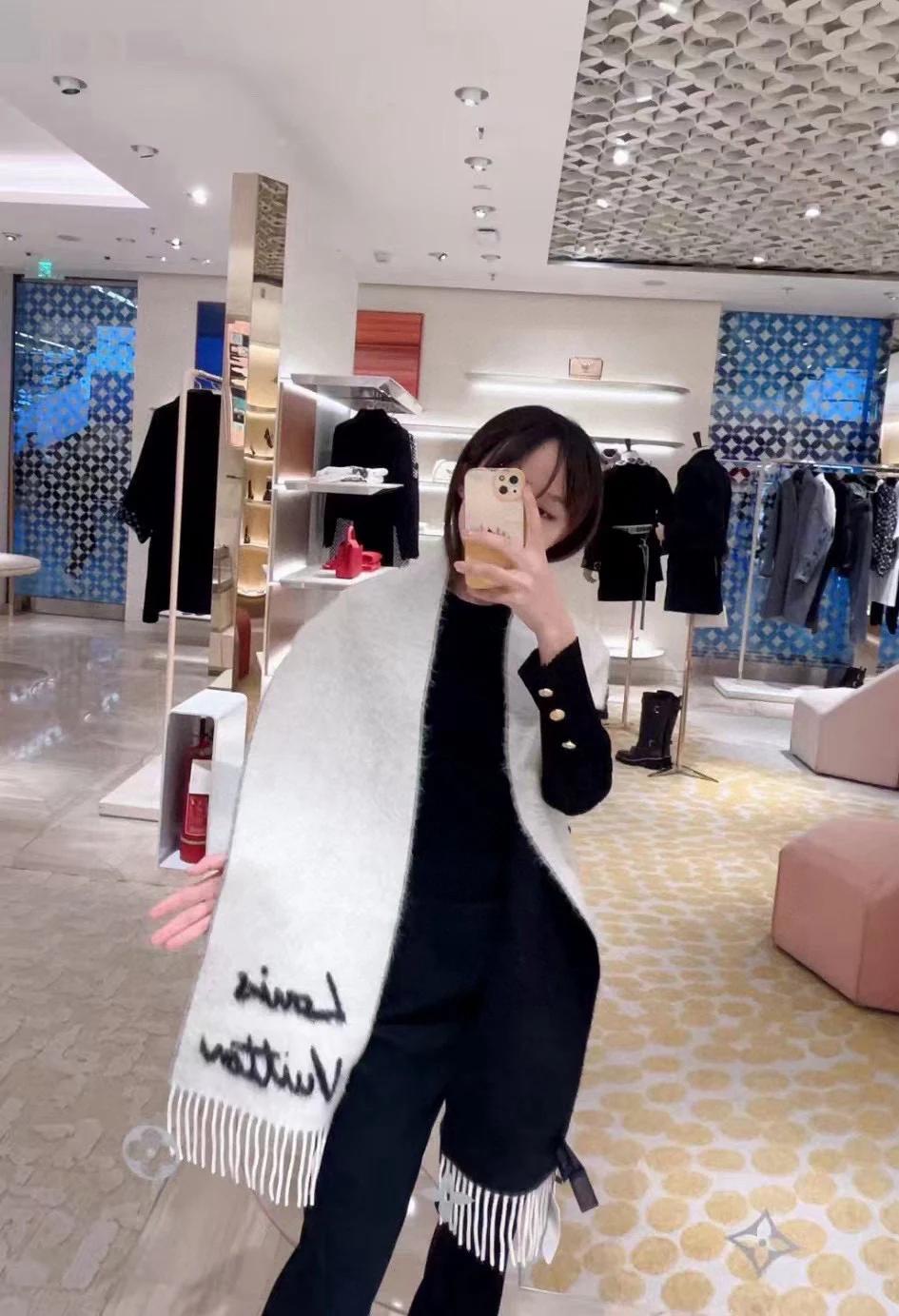 Кашемировый шарф LV-2024-25-220