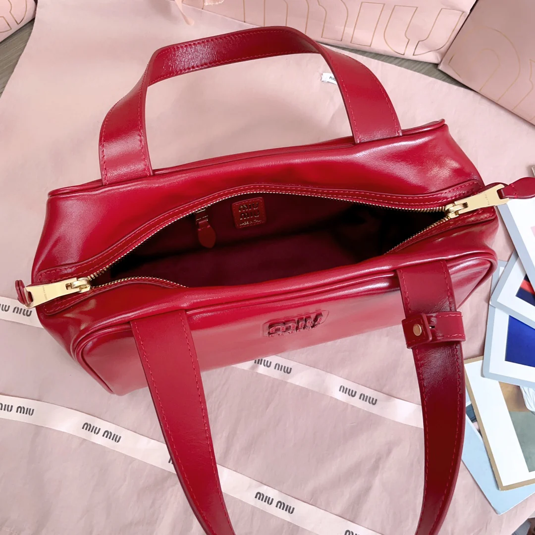 Сумка для боулинга Miu Miu-5bb182, красная.