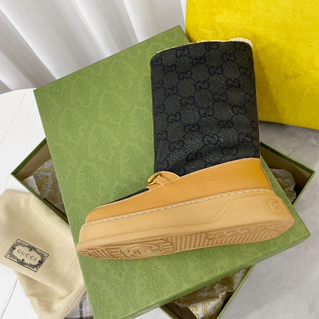 Gucci - Новинка сезона осень/зима 2022 - Шерстяные зимние сапоги