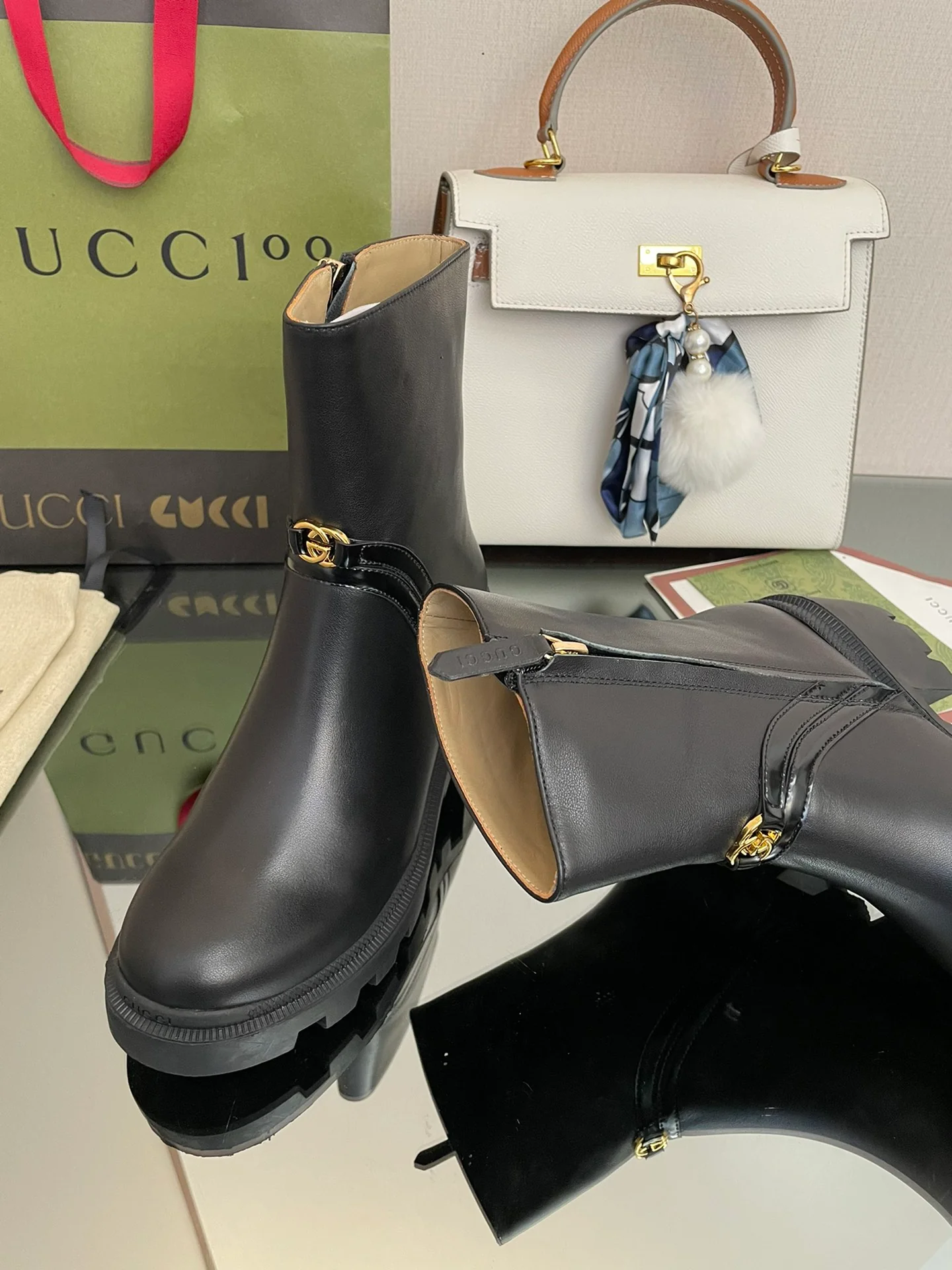 Gucci - Ботильоны на платформе