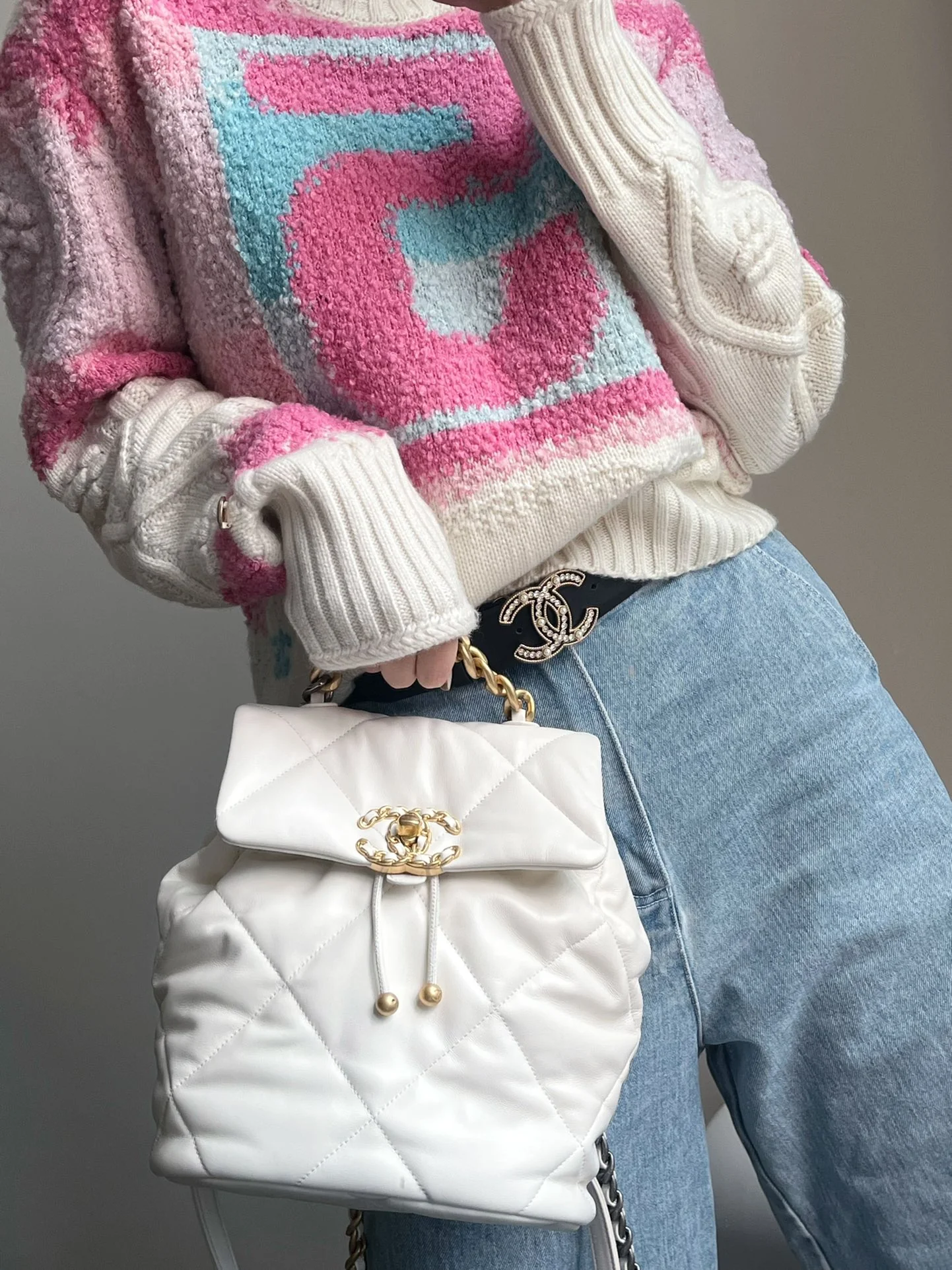 Рюкзак Chanel 24c - белый