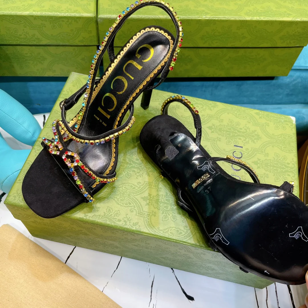 Босоножки на высоком каблуке Gucci - 1