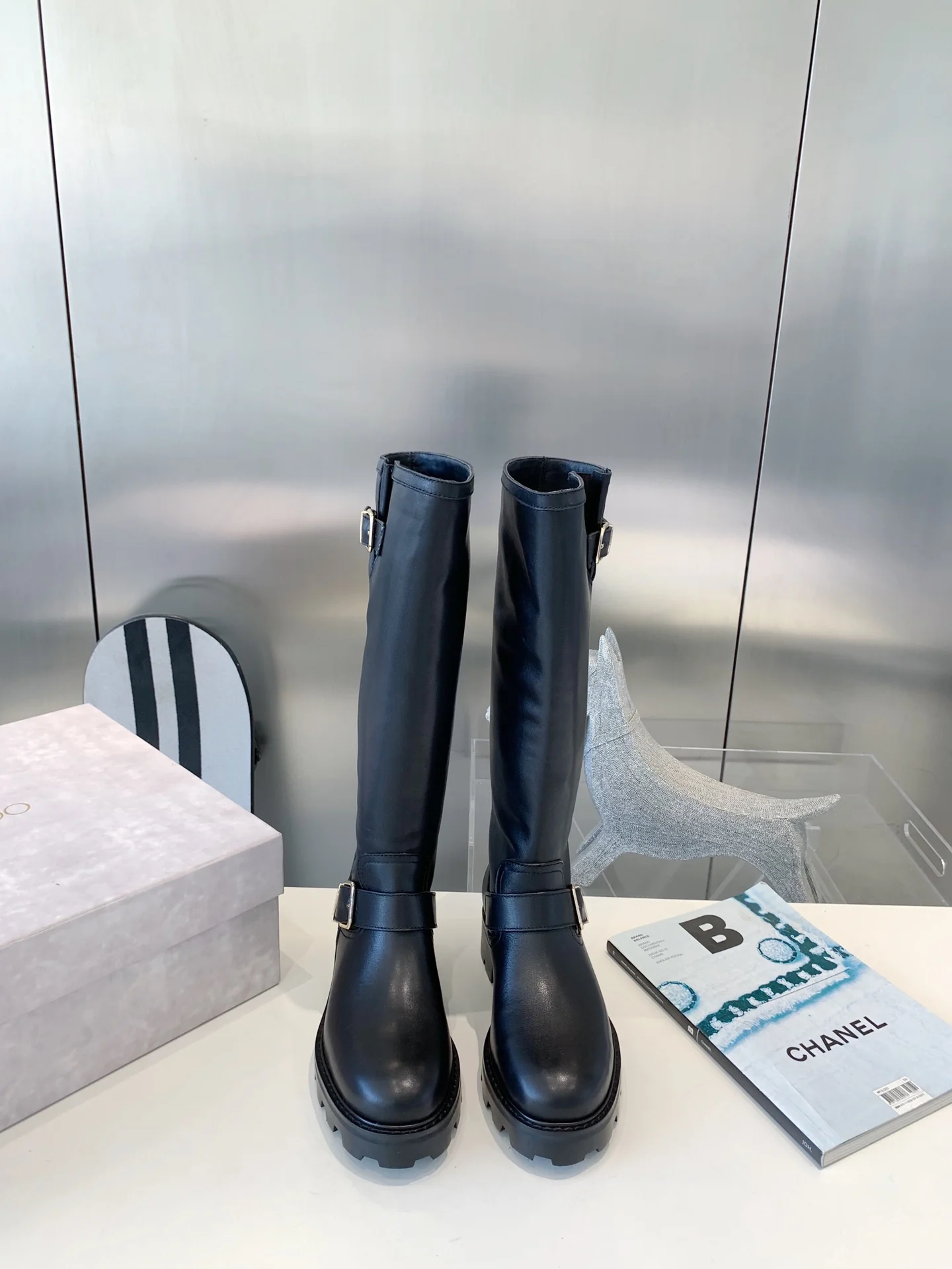 Jimmy - Новинка 2022 года - Кожаные высокие сапоги