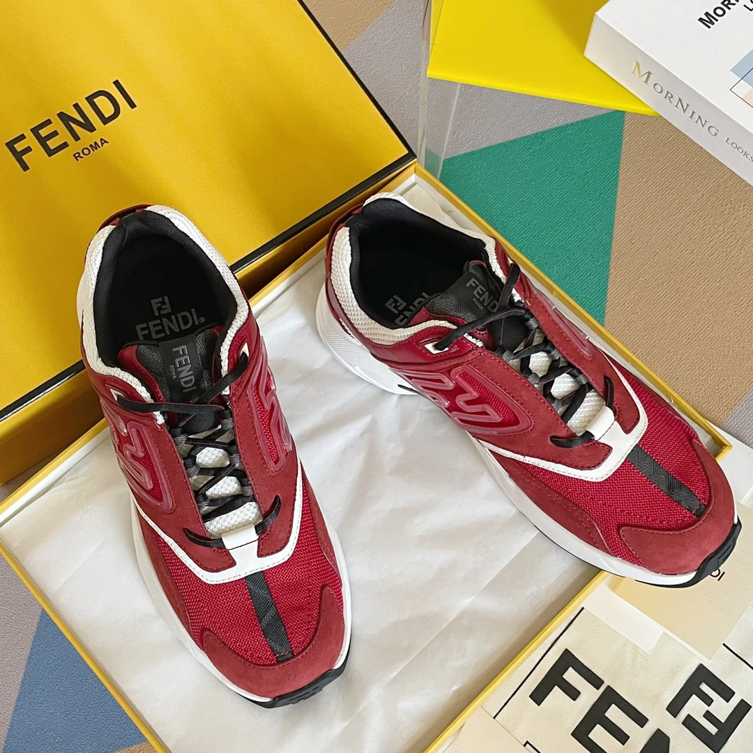 Кроссовки Fendi - Парные - Красные
