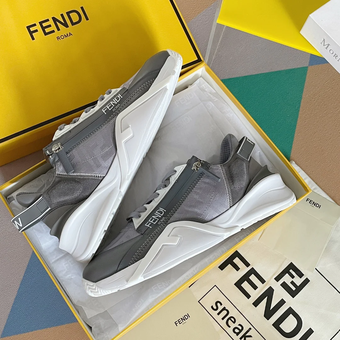 Fendi - Повседневные кроссовки - Светло-серые