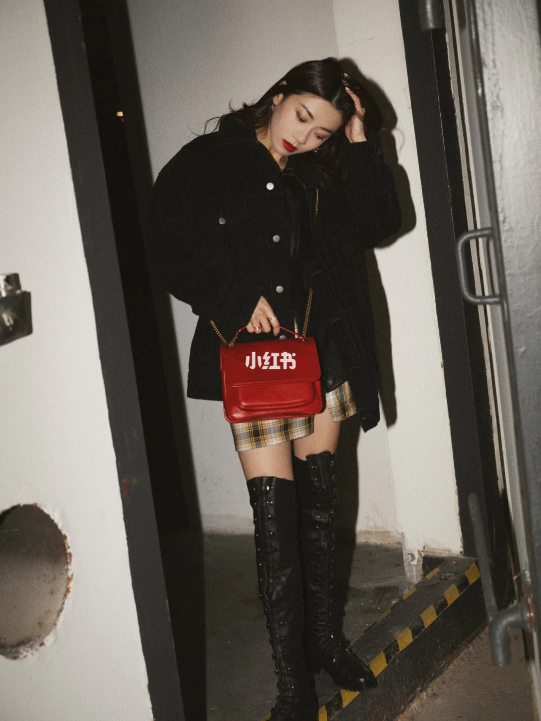 YSL-niki-Red Outfit Sharing