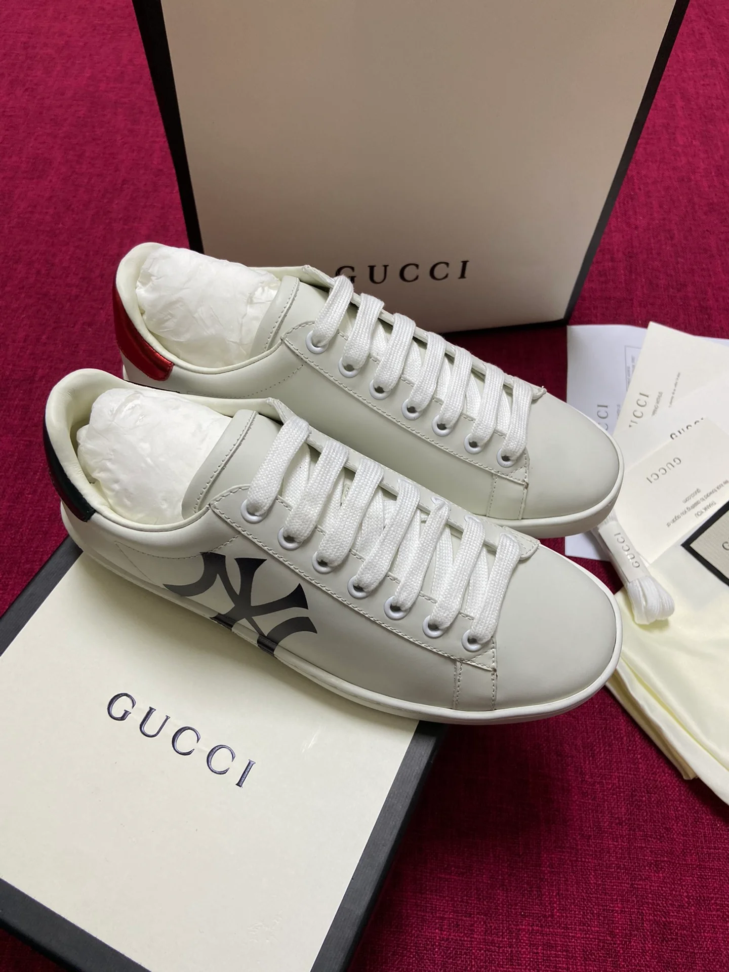 Gucci - Белые кроссовки - Кроссовки - Повседневная обувь - 7