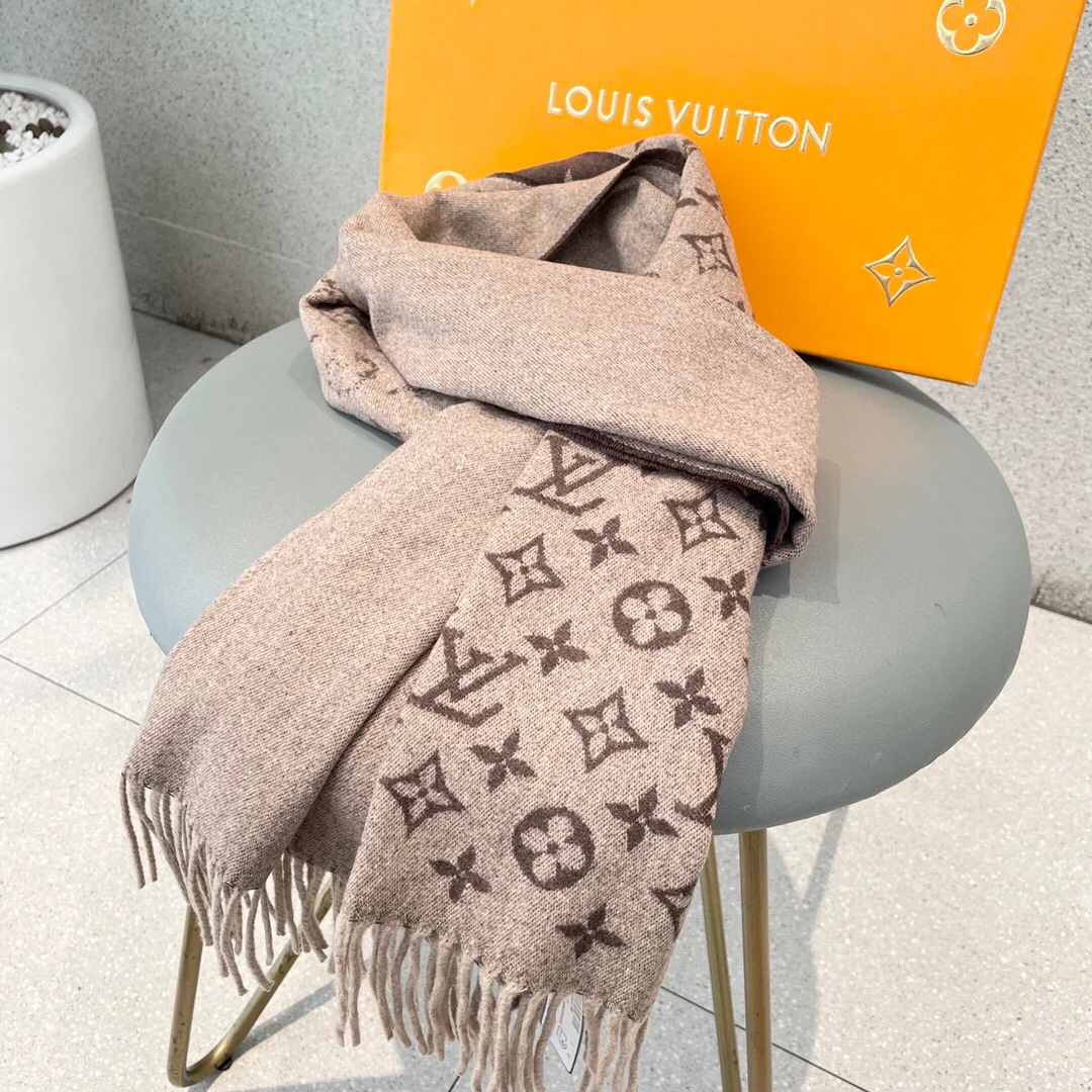 Мужской кашемировый шарф LV