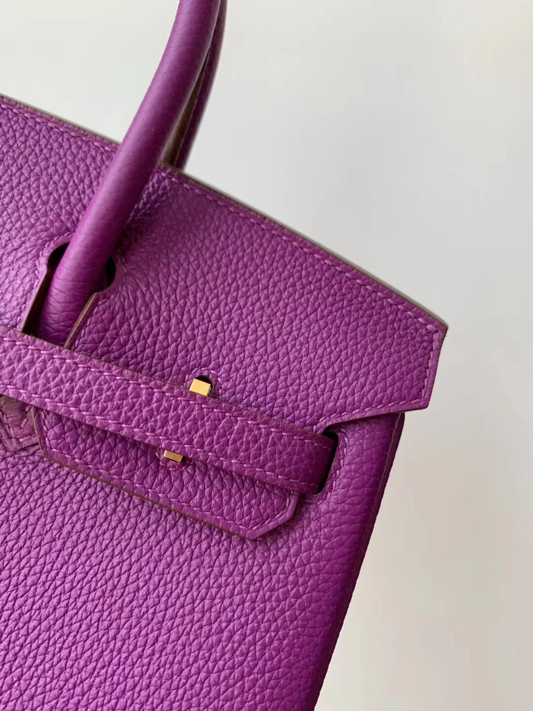 Hermes Birkin 25 Togo P9 Anemone Purple Gold Buckle