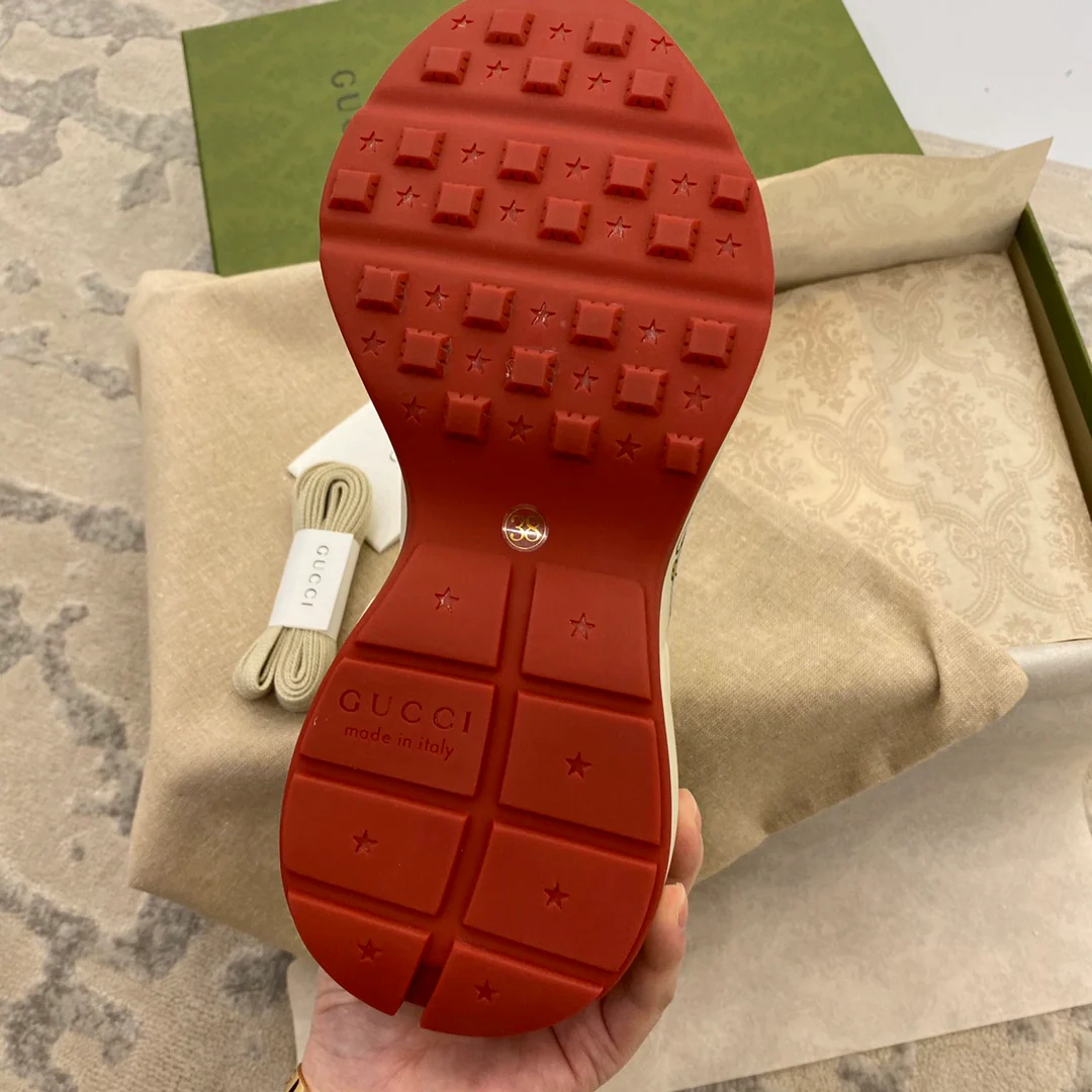 Массивные кроссовки Gucci - унисекс - 18