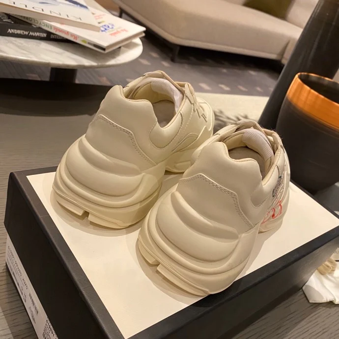 Массивные кроссовки Gucci - унисекс - 4