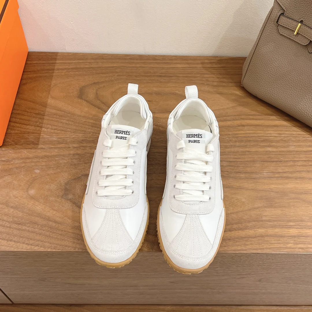 Повседневные туфли Hermes 2024 - белые