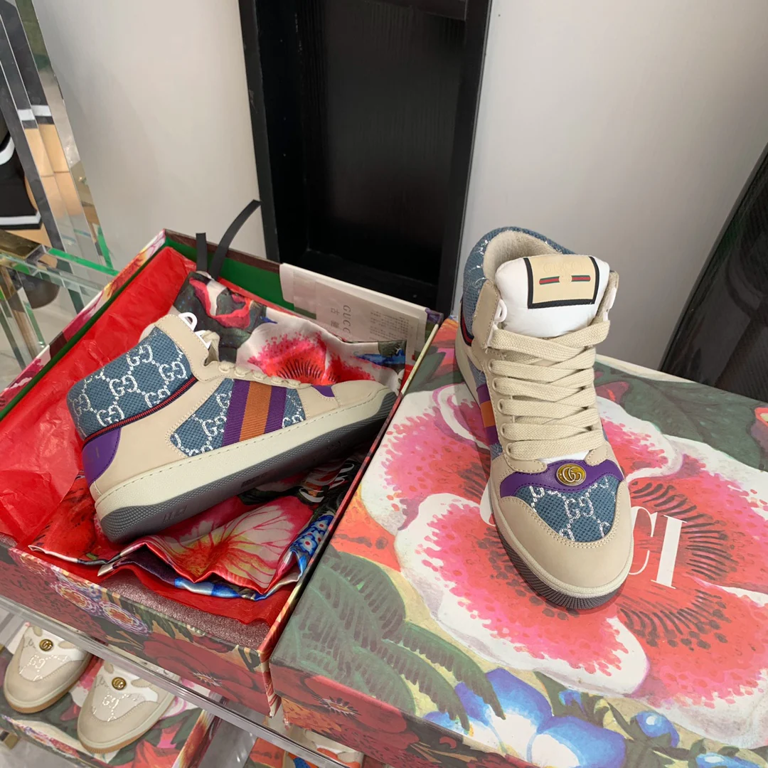 Высокие кроссовки Gucci - Грязные кроссовки - 3