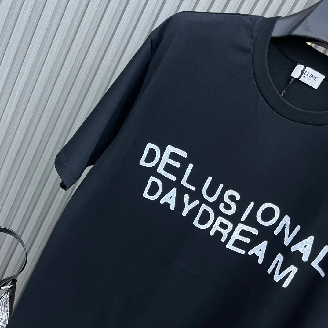 Футболка Celine-2403 с принтом 