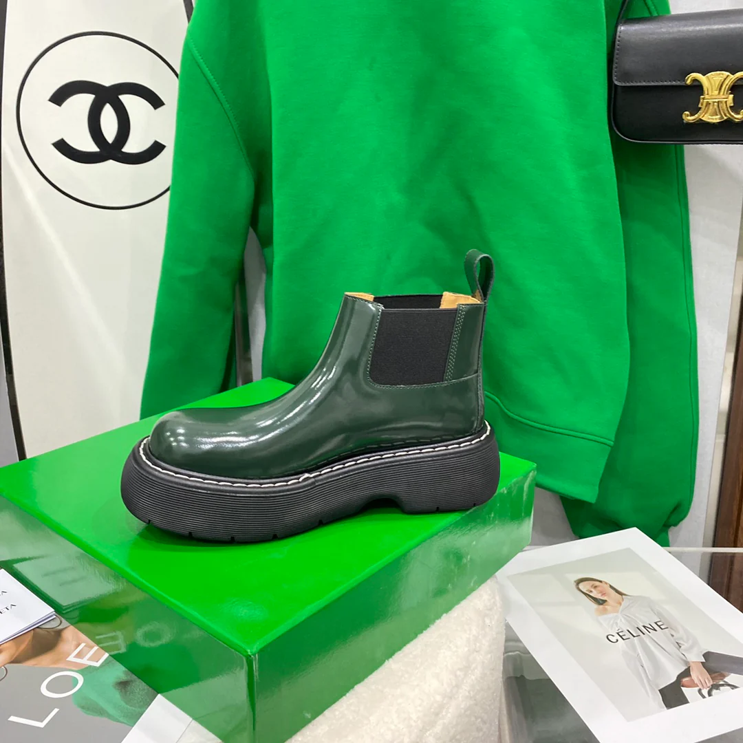 BV - Ботинки на каблуке - Зеленые