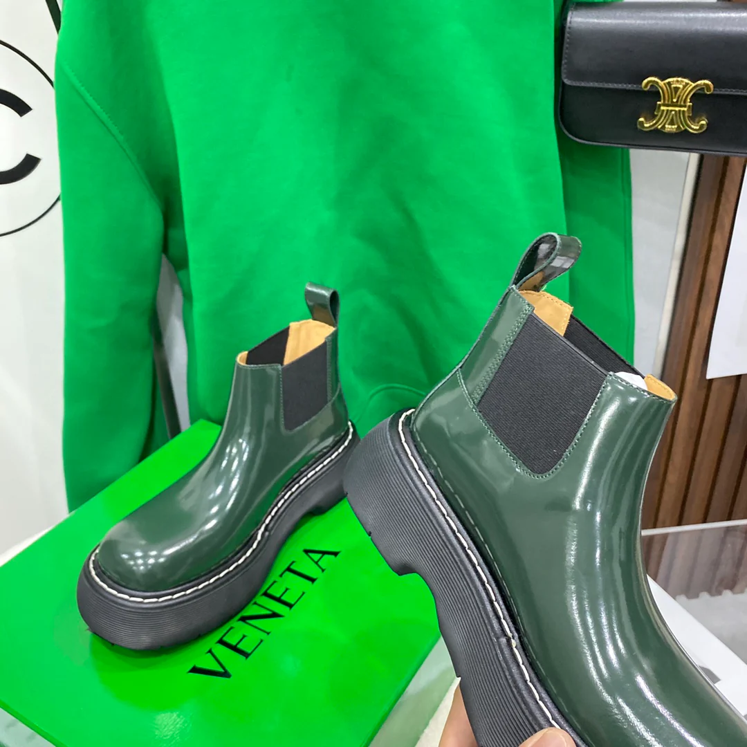 BV - Ботинки на каблуке - Зеленые