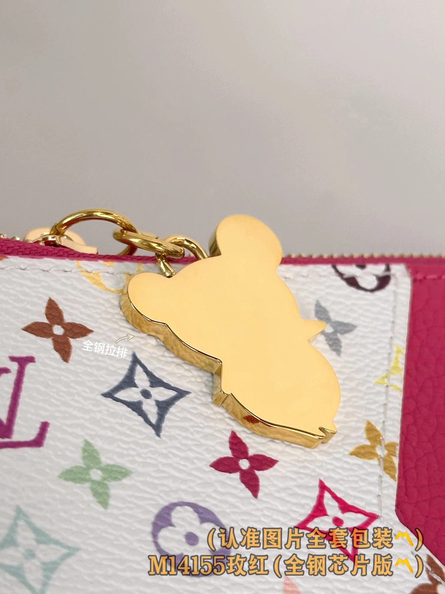 Визитница LV-m14155-lv-x-tm-romy - розово-красная