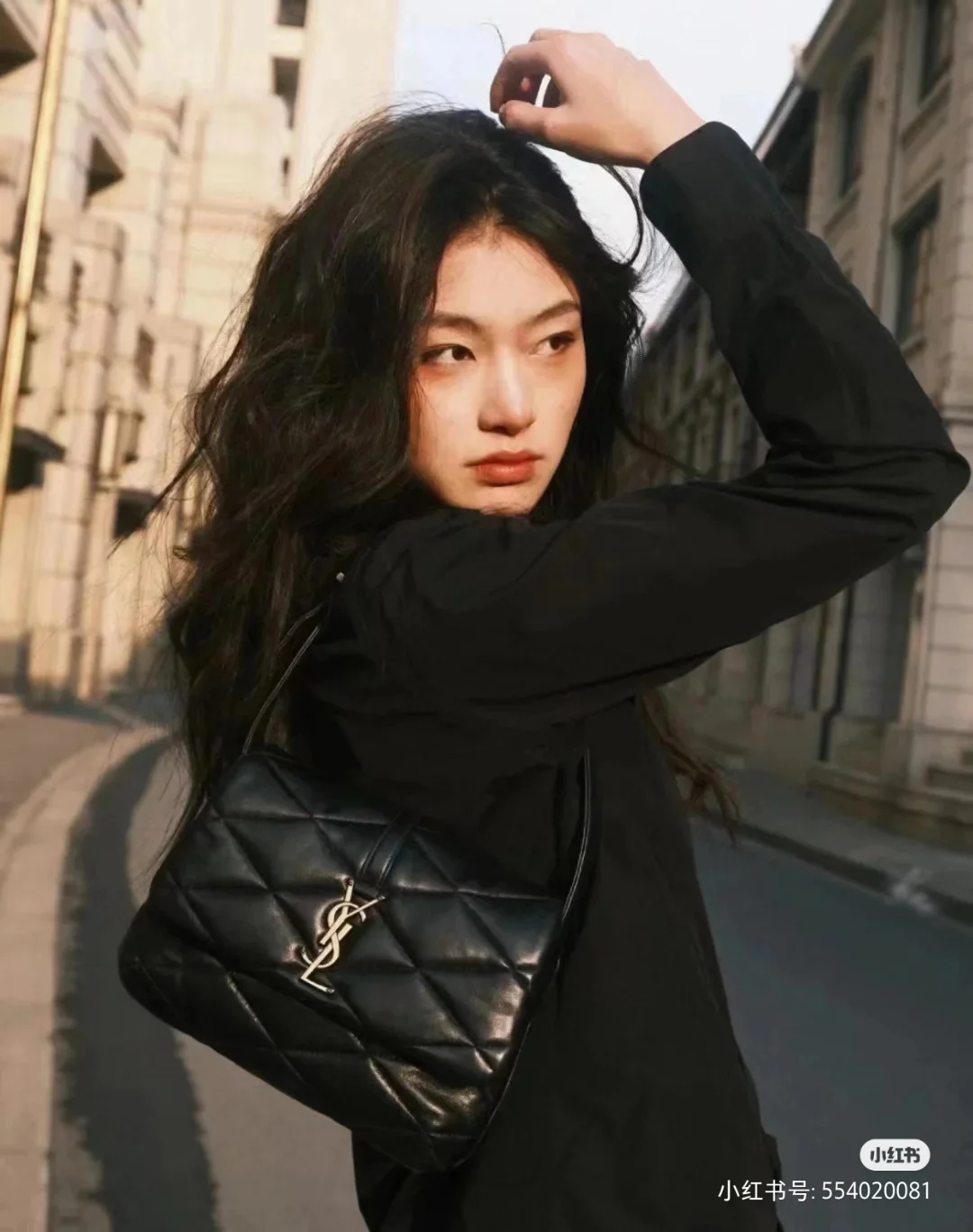 Сумка через плечо YSL-le-57 - черная