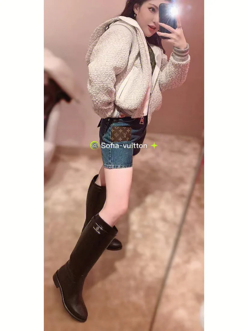 LV-22ss - Сапоги для верховой езды, украшенные металлической пряжкой